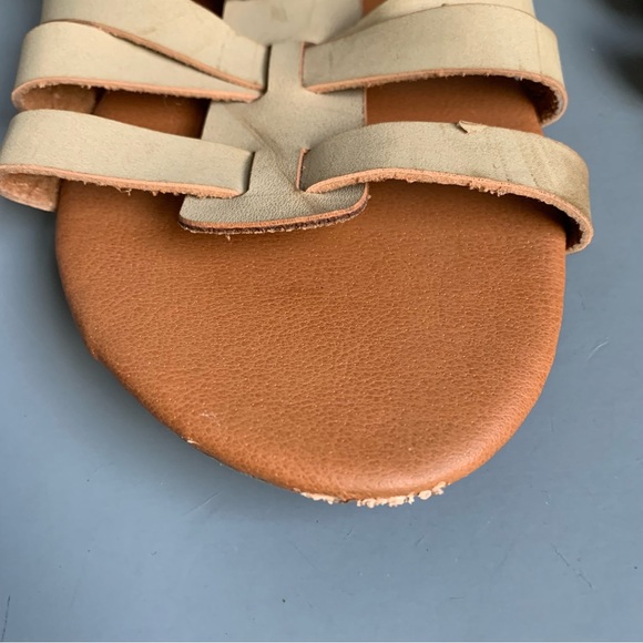 Modcloth Chatties Faux Leather Mod Retro Mid Calf Gladiator Flat Sandals 11 - Picture 3 of 7